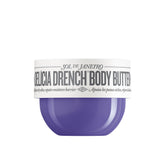 Sol de Janeiro Delicia Drench 75ml jar shows rich texture for deep hydration.
