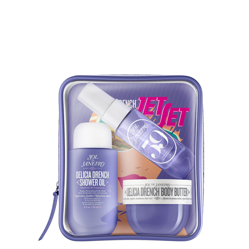 Sol de Janeiro Delícia Drench Shower Oil bottle for silky skin and hydration after cleansing