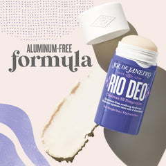 Refill packaging shows aluminum-free formula and sustainable design