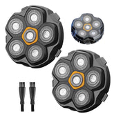 SOLASKY 2pc 6-blade magnetic head front view for closer shaves