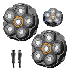 SOLASKY 2pc 6-blade magnetic head front view for closer shaves