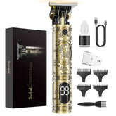 Solati hair clippers cordless front view demonstrates portable power for on-the-go grooming.