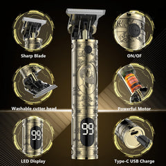 Solati hair clippers T-blades closeup shows precise cutting performance.