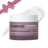 Solawave cloud-cream texture delivers instant hydration for dewy skin.