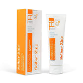 Solbar sunscreen zinc unscented transparent cream tube ready for daily application.