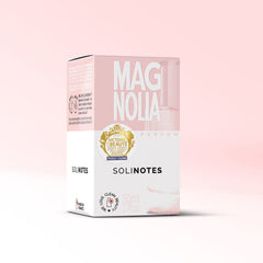Solinotes Magnolia label vegan-certified signals clean, cruelty-free choices