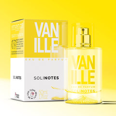 Solinotes Vanilla floral-note closeup emphasizes delicate white florals and vanilla warmth