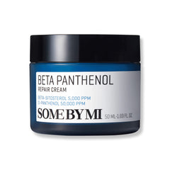 SOME BY MI Beta-Panthenol Repair Cream jar close-up showing rich hydration for dry skin