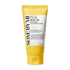 SOME BY MI Yuja Niacin All in One Cleanser foam closeup for gentle daily cleansing and brightening.