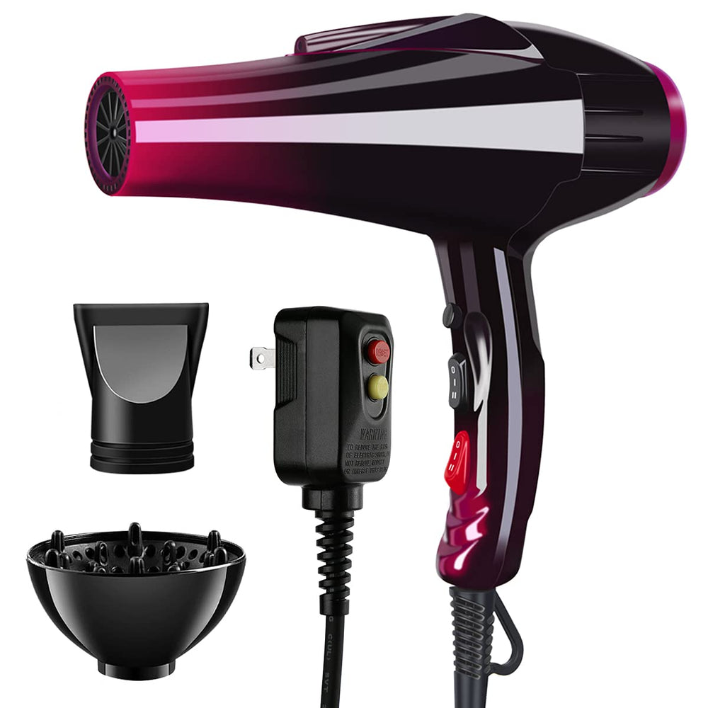 SOMOYA professional hair dryer blue-light ionization for smoother hair.