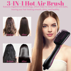 Sonalux hair dryer brush detangle dry style enables quick, smooth styling.