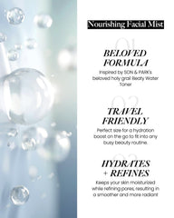 SON&PARK Beauty Water Mist Damask rose water highlight soothing, refreshing skincare ritual.