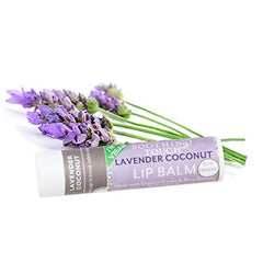 Soothing Touch lip balm label highlighting vegan ingredients and clean formula.