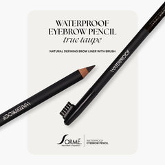 Lápiz Sormé con forma cuadrada para control preciso de cejas definidas.