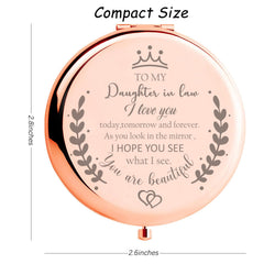 Soulpetals compact mirror with 1x true view for everyday vanity checks.