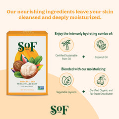 South Of France SoF triple milled bar soap fragrance with layered notes.