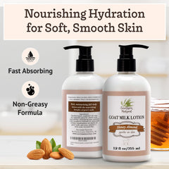 Southern Natural Goat Milk Lotion face application highlights gentle hydration for sensitive skin