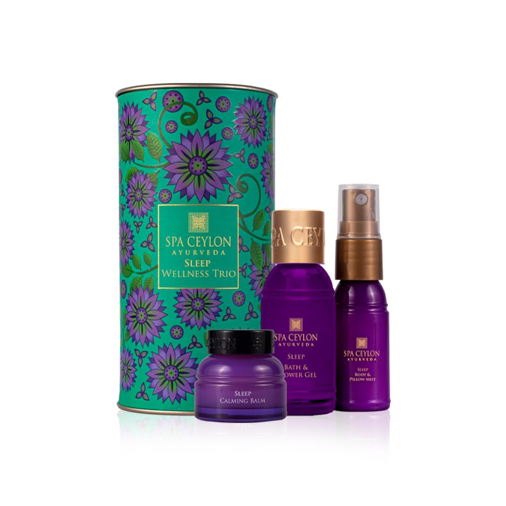 SPA CEYLON Sleep Wellness Trio Bath & Shower Gel bottle ready for calming evening routine