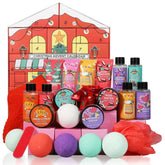 Spa Luxetique Advent Calendar 24 days box showing skincare treats ideal for festive gifting.