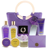 Spa Luxetique gift basket lavender 11pc with soothing lavender scent for relaxation rituals