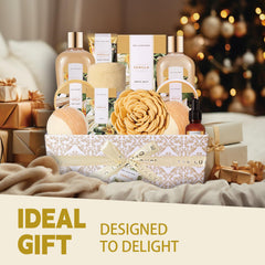 Spa Luxetique vanilla soap showcased for a refreshing cleansing ritual.