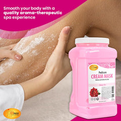 SPA REDI cream-mask close-up highlights hyaluronic acid for lasting moisture.