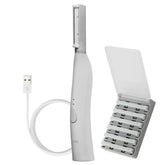 SPA SCIENCES SIMA dermaplane razor front view for painless facial hair removal at home.