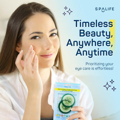 SpaLife Cucumber Eye Patches hydrating-formula helps brighten tired under-eyes.