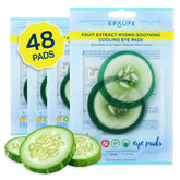SpaLife Cucumber Eye Patches pack-48-count ready for daily depuffing routine.