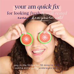 SpaLife Watermelon Eye Pads close-up with fruit extracts for brightening the under-eye area