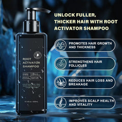 SPARTAN HAIR Root Activator Shampoo rich lather demonstrates cleansing action.
