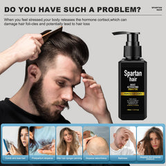 SPARTAN HAIR Root Activator Shampoo lather demonstration for quick cleanse.