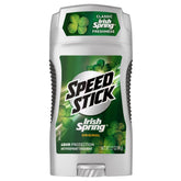 Speed Stick Irish Spring Original bottle delivers lasting fragrance and protection.