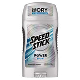 Speed Stick Power sport antiperspirant bottle provides all-day protection for active days.