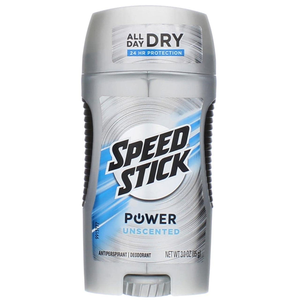 Speed Stick Power Unscented deodorant stick for all-day protection