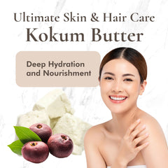 SpirZon Kokum Butter dense smooth texture close-up for melting into creams.