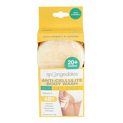 Spongeables citrus-sponges-lather close-up for rich citrus-scented hydration