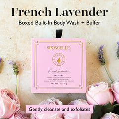 Spongellé buffer image 2 shows gel-infused exfoliation for daily cleanse