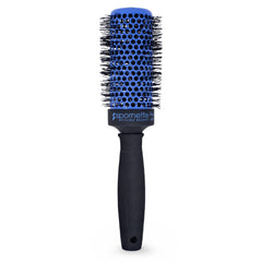 Spornette Prego 2.5-inch round brush barrel close-up for smooth blowouts.