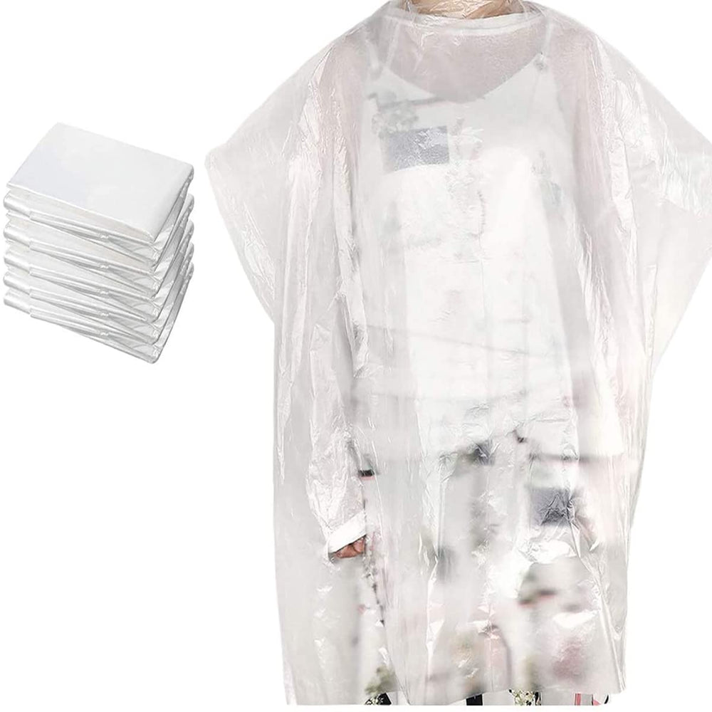 Sportuli disposable hair cape waterproof for salon use protects clothing during dyeing and cutting