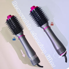 SPPZCUR straightening brush delivers smooth shine with gentle, even heat distribution