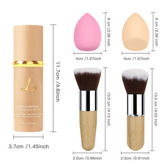 SPRINGSKY brushes in use deliver smooth, even application.