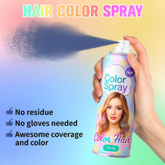 SPRINGSUGAR 5pc hair color set purple for playful cosplay color accents.
