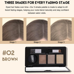 SPRINGSUGAR Root Touch Up application brush demonstrates quick, mess-free thinning-edge coverage.