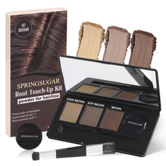 SPRINGSUGAR Root Touch Up kit with compact applicator delivering seamless gray coverage.