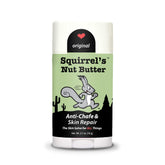 Squirrel's Nut Butter Anti Chafe Stick packaging shown for travel protection.