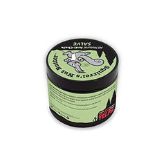Squirrel's Nut Butter application on skin demonstrates easy waterproof application.