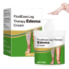 SQZRAN FluidEase cream packaging highlighting natural herbal formula for leg care
