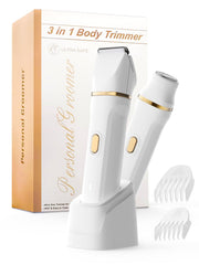 Srbydt bikini trimmer ceramic blades provide a painless, precise shave for sensitive areas.