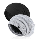 Gorro de satén Srevela ajustable para hombres y mujeres, ajuste seguro durante la noche.